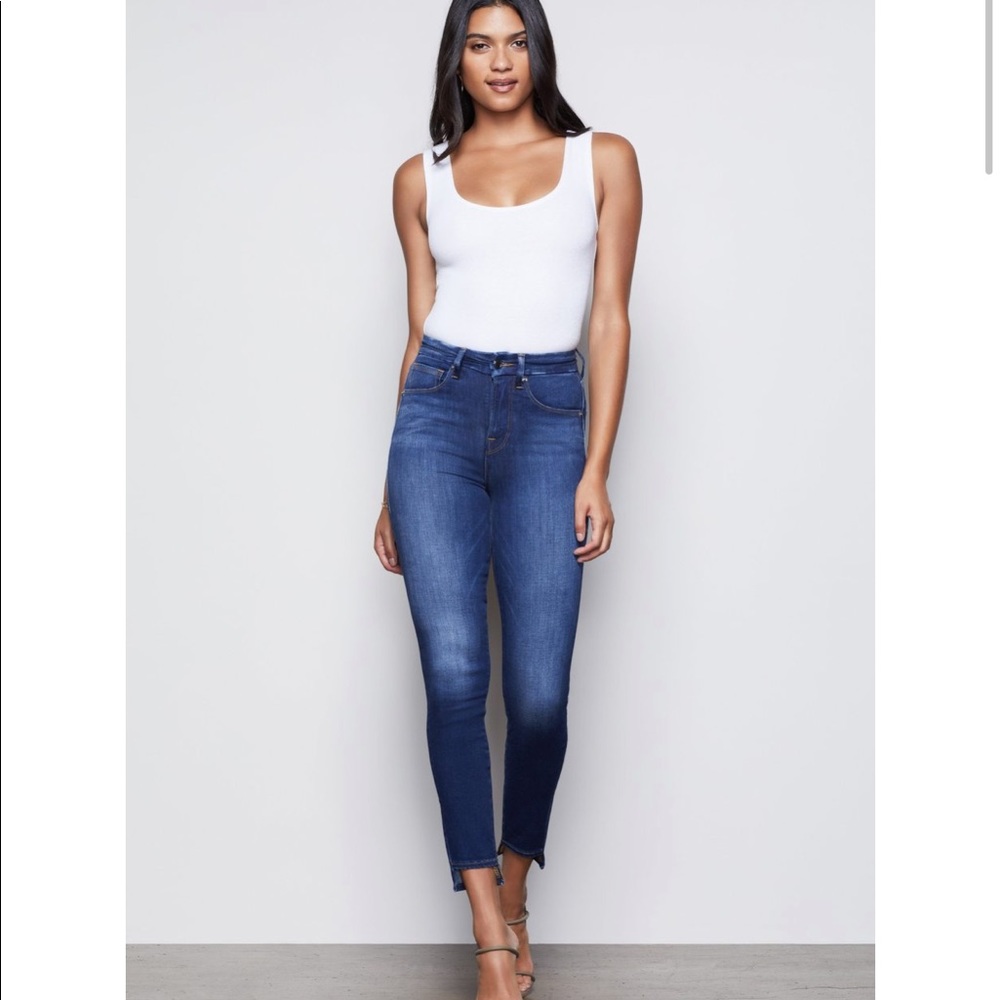 Good American good waist step hem NWT jeans